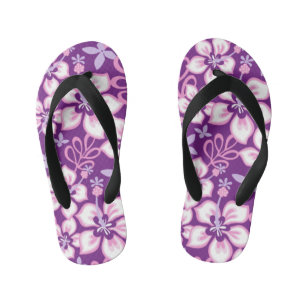 JUNGLE SURF (PURPLE COMBO) KID'S THONGS