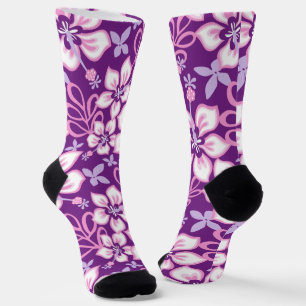JUNGLE SURF (PURPLE COMBO) SOCKS