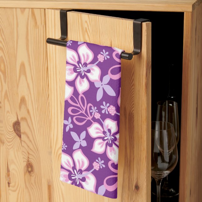 JUNGLE SURF (PURPLE COMBO) TEA TOWEL (Thirds Fold)