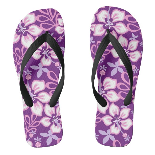JUNGLE SURF (PURPLE COMBO) THONGS (Footbed)