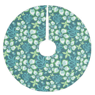 JUNGLE SURF (TEAL COMBO) BRUSHED POLYESTER TREE SKIRT