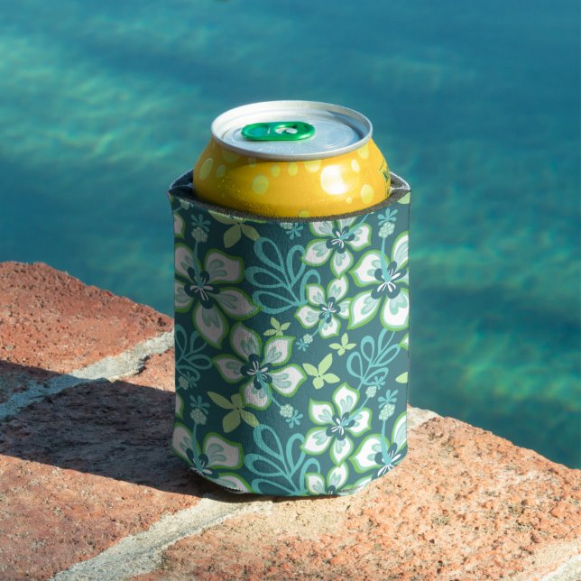 JUNGLE SURF (TEAL COMBO) CAN COOLER (In Situ Pool)
