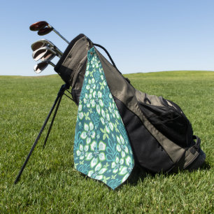 JUNGLE SURF (TEAL COMBO) GOLF TOWEL