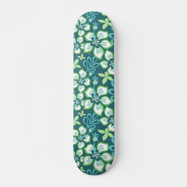 JUNGLE SURF (TEAL COMBO) SKATEBOARD (Front)