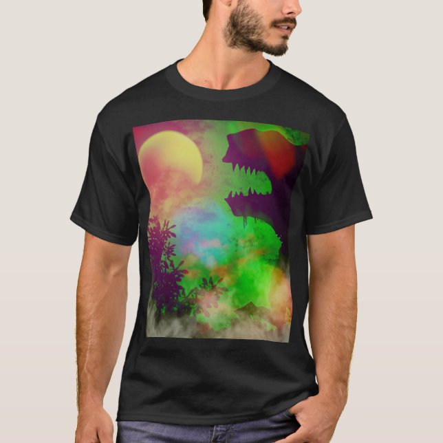 Jungle T-Rex Roar  T-Shirt (Front)