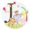Jungle Theme stickers/add monogram
