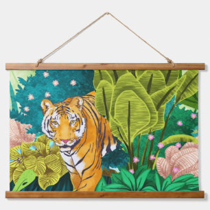 Jungle Tiger Hanging Tapestry
