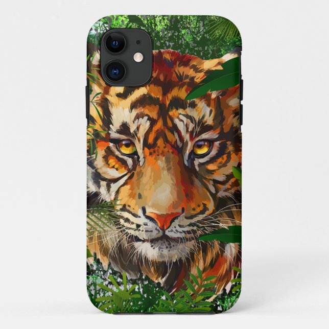 Jungle Tiger  iPhone Case | Colourful Tiger iPhone (Back)