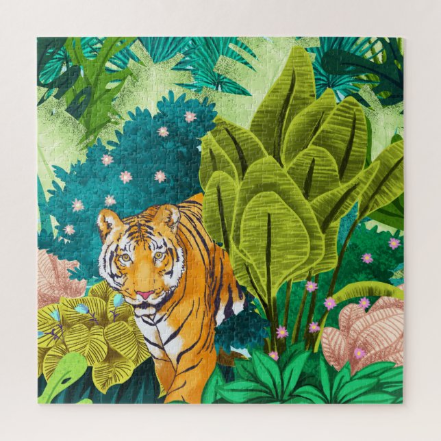 Jungle Tiger Jigsaw Puzzle (Vertical)