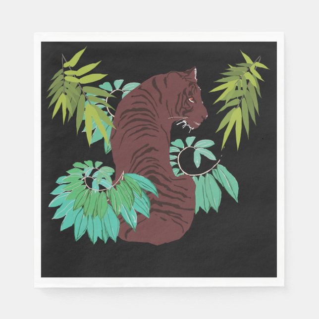 Jungle Tiger Napkin (Front)