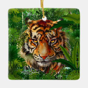 Jungle Tiger Ornaments   Colourful Tiger Ornaments