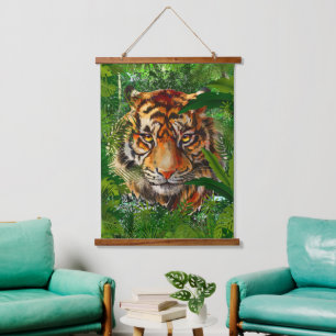 Jungle Tiger Tapestry - Colourful Tiger Tapestries