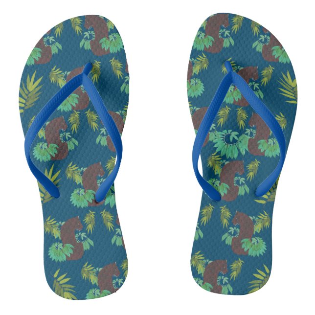 Jungle Tiger Thongs (Footbed)
