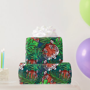 Jungle Tiger Wrapping Paper   Bold and Exotic 