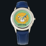 "Jungle Timekeeper" - Personalised Blue Lion Safar Watch<br><div class="desc">Discover the "Jungle Timekeeper, " a vibrant and educational blue watch featuring a captivating lion safari illustration, designed with love by an artist for her son. This watch is not just a tool to help your child learn to tell time; it's a wearable piece of art that inspires adventure and...</div>