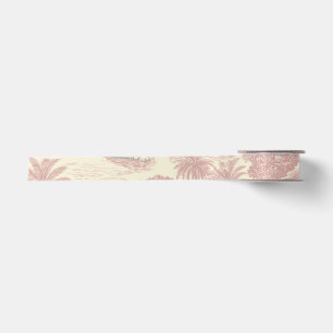 Jungle Toile Pattern Tropical Planner Satin Ribbon