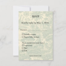 Jungle Toile Pattern Tropical Scenic Design