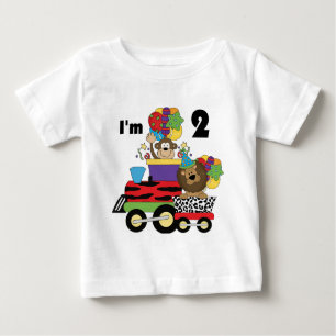 Jungle Train 2nd Birthday T-shirts and Gifts