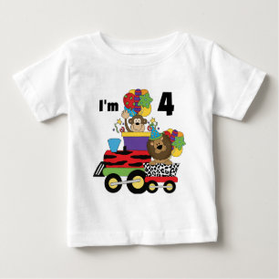 Jungle Train 4th Birthday  Tshirts and Gifts