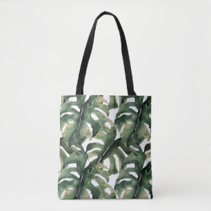 Jungle, tropical print tote bag