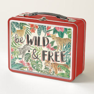 Jungle Vibes Metal Lunch Box