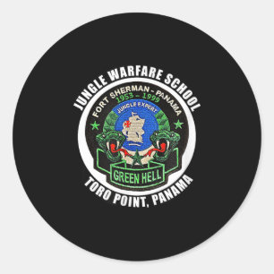 Jungle Warfare School Fort Sherman Toro Point Pana Classic Round Sticker
