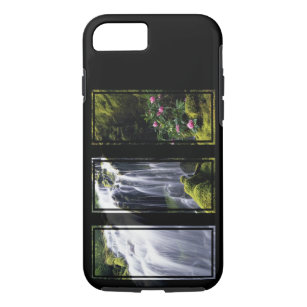 Jungle Waterfall Triptych Digital Art Case-Mate iPhone Case