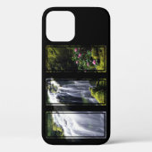 Jungle Waterfall Triptych Digital Art Case-Mate iPhone Case (Back)