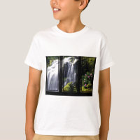 Jungle Waterfall Triptych Digital Art