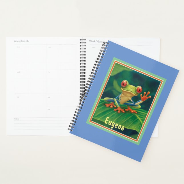 Jungle Wildlife Red Eyed Tree Frog Planner (Display)