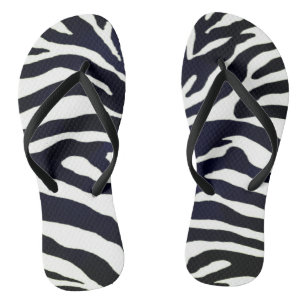 Jungle Zebra Print Summer Sandal Flip Flops 