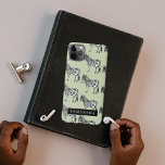 Jungle Zebra Wild Pattern & Personalised Name iPhone 11Pro Max Case<br><div class="desc">Jungle Zebra Wild Pattern & Personalised Name</div>