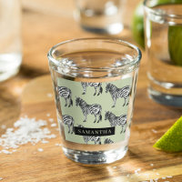Jungle Zebra Wild Pattern & Personalised Name