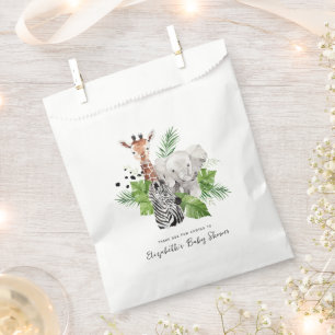 Jungle Zoo Animals Baby Shower Favour Bag