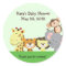 JUNGLE ZOO PARTY Customisable Favour Sticker