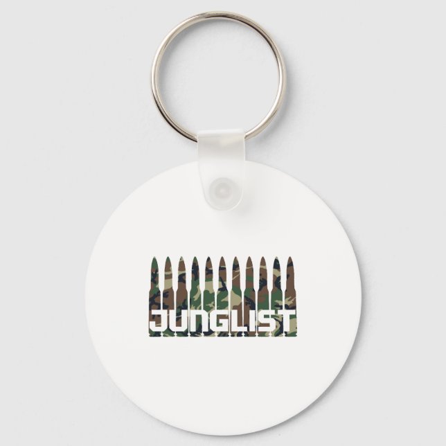 Junglist Camouflage Key Ring (Front)