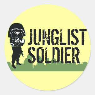 Junglist Soldier Classic Round Sticker