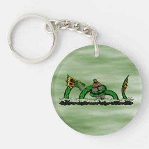 Jungun Catching a Quibbib Key Ring