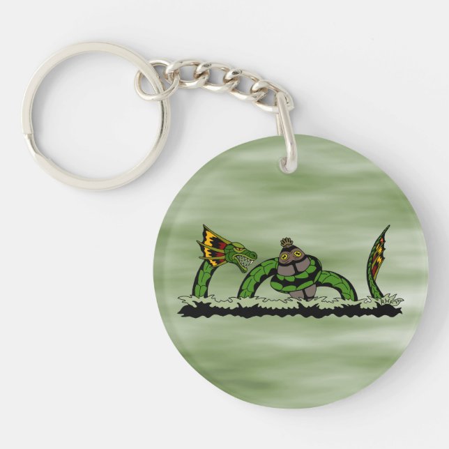 Jungun Catching a Quibbib Key Ring (Front)