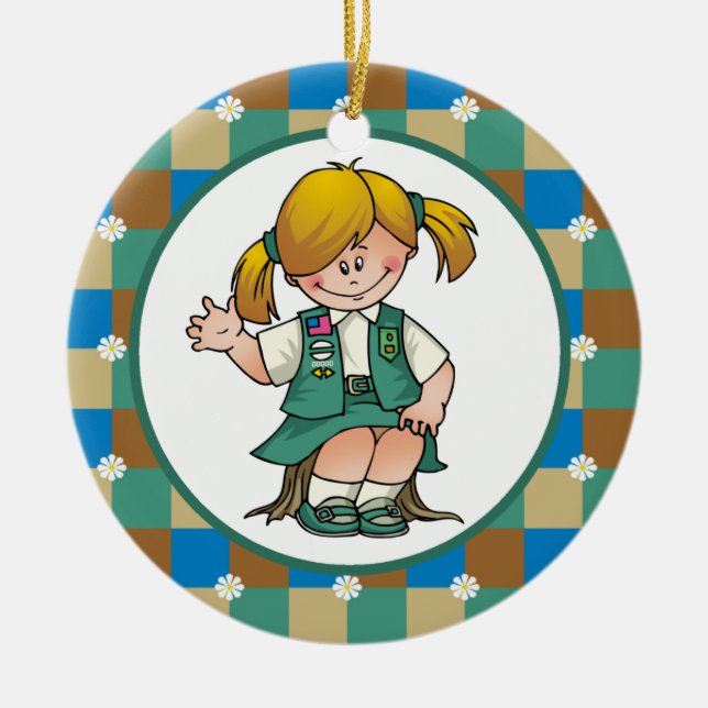 Junior 5 ceramic tree decoration (Front)