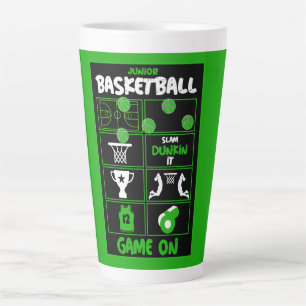 Junior Basketball Players  Latte Mug