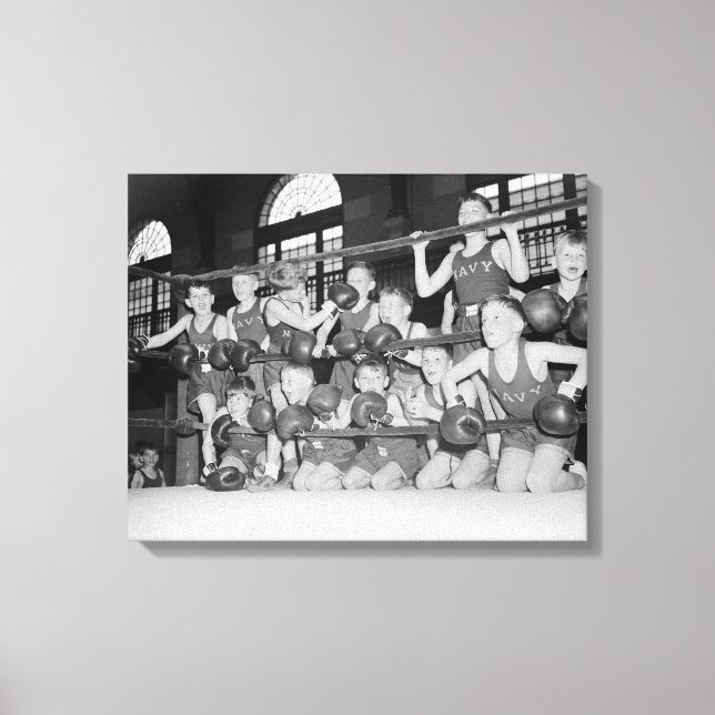 Junior Boxing, 1939 Canvas Print (Front)