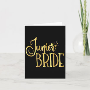 Junior Bride Wedding Party Groom Kids Card