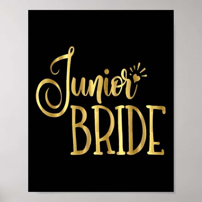 Junior Bride Wedding Party Groom Kids  Poster (Front)