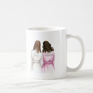 Junior Bridesmaid? Brunette Bride Dk Brunette Maid Coffee Mug