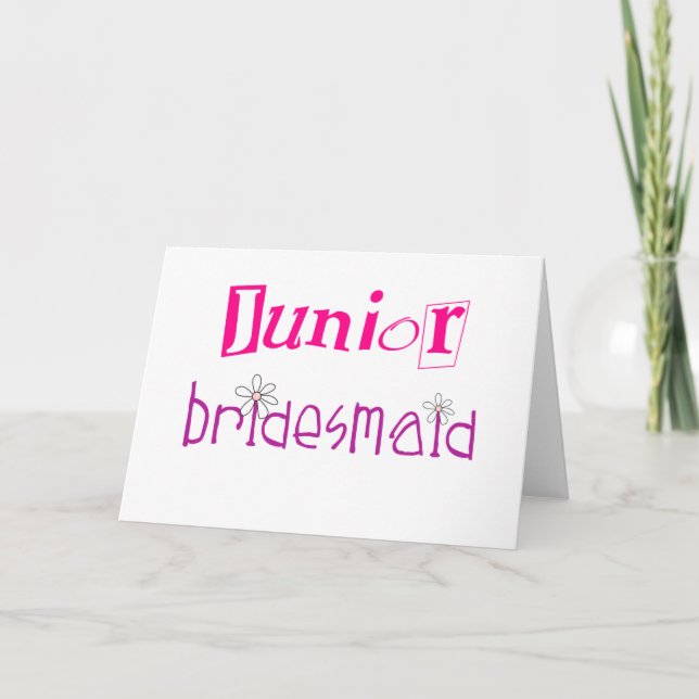 Junior Bridesmaid Card (Front)