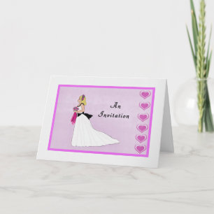 Junior Bridesmaid Request Hand Drawn Invitation