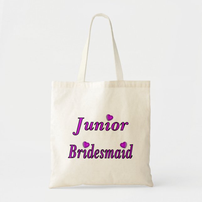 Junior Bridesmaid Simply Love Tote Bag (Front)