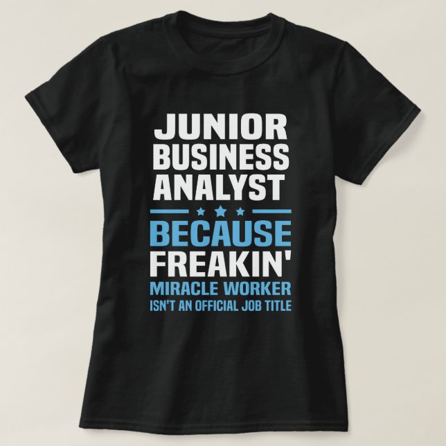 Junior Business Analyst T-Shirt (Design Front)