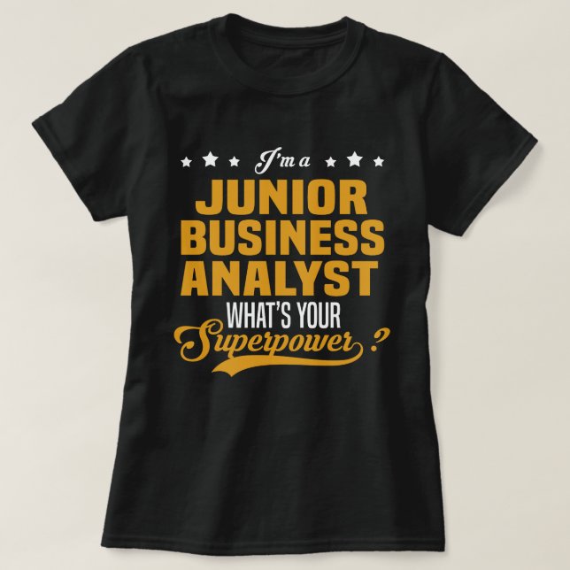 Junior Business Analyst T-Shirt (Design Front)